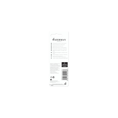 Recharge pour stylo bille - Noir - Pointe moyenne - Waterman