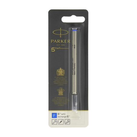 Parker 5TH recharge, pointe fine, encre bleue