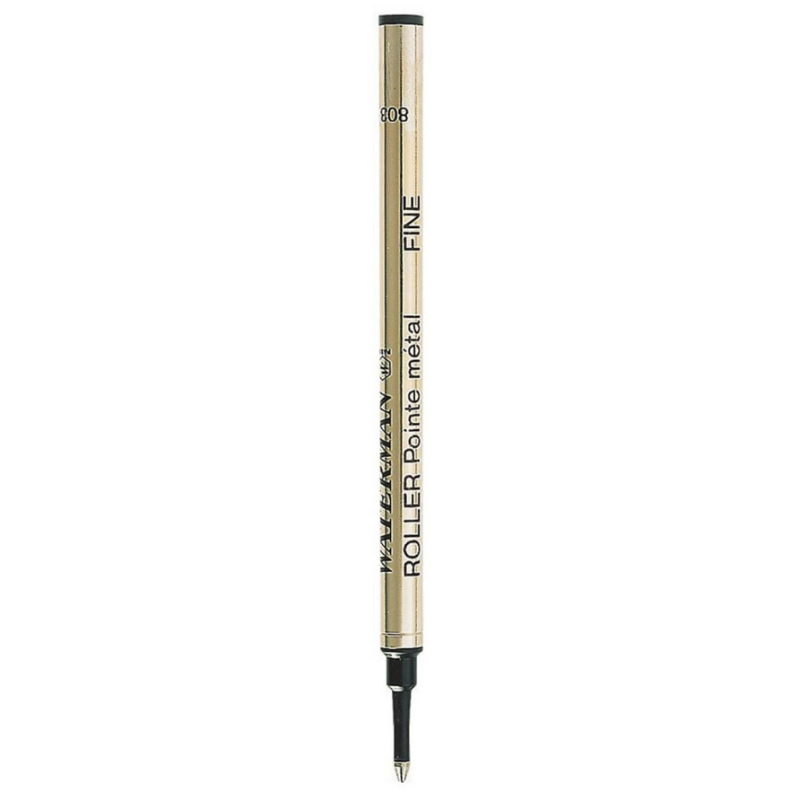 WATERMAN recharge roller , pointe fine, noire, blister X 1