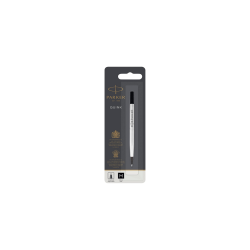 PARKER recharge Stylo Roller, pointe moyenne, noire, blister X 1