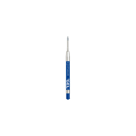PARKER recharge bille gel, pointe moyenne, bleue, blister X 1