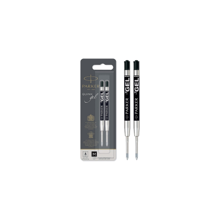 Parker Recharge Bille Gel Pointe Moyenne Noire | Univers Recharge