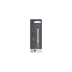 PARKER recharge bille Quinkflow, pointe large, bleue, blister X 1