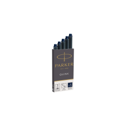 PARKER Quink 5 cartouches longues pour Stylo plume, bleue/noire