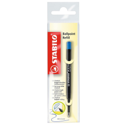 STABILO Recharge pour stylo-bille bleu pointe moyenne