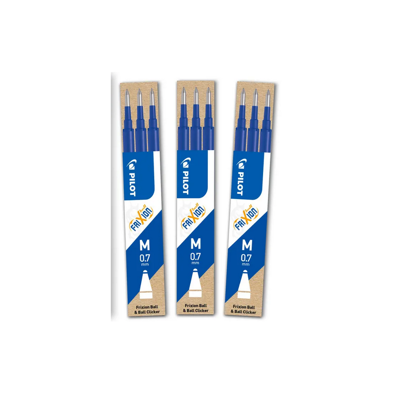 PILOT Lot de 9 recharges FriXion bleu | Univers Recharge