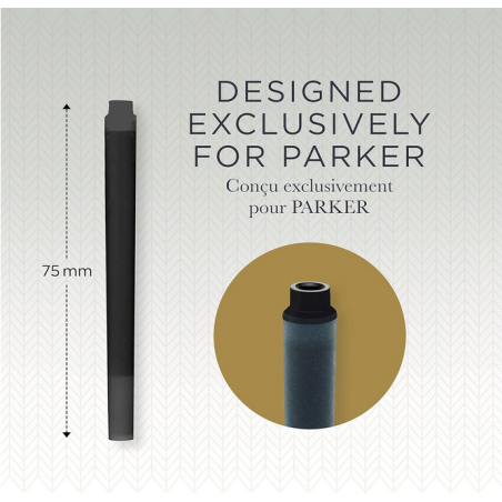 PARKER Cartouches d'encre longues QUINK, noir