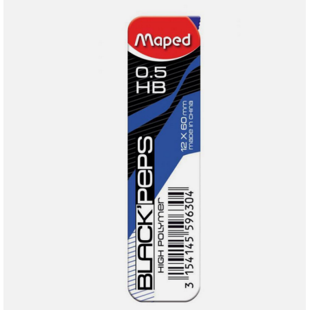 Maped Mines pour porte-mines BLACK'PEPS, 0,5 mm HB