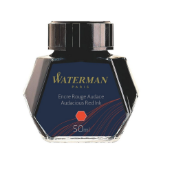WATERMAN encre pour Stylo plume, couleur Rouge Audace, flacon 50 ml
