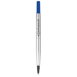 PARKER recharge Stylo Roller, pointe moyenne, bleue, blister X 1