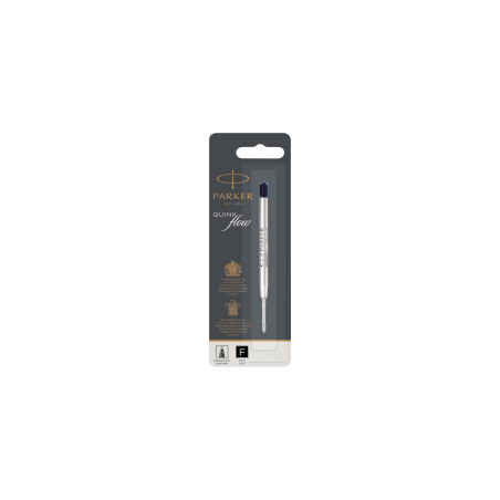 PARKER recharge bille Quinkflow, pointe fine, noire, blister X 1