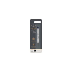 PARKER recharge bille Quinkflow, pointe fine, noire, blister X 1