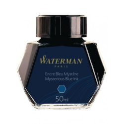 WATERMAN encre pour Stylo plume, couleur Bleu Mystère, flacon 50 ml