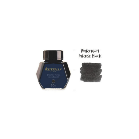 WATERMAN encre pour Stylo plume, flacon d'encre Noir Intense, bouteill