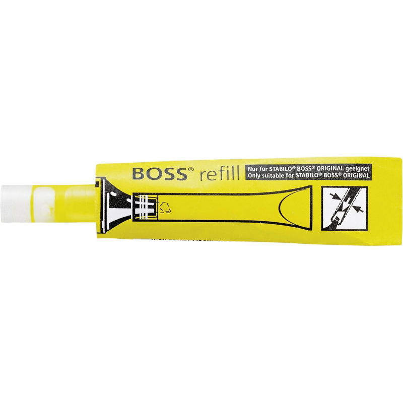 STABILO Recharge STABILO BOSS ORIGINAL - Jaune fluorescent
