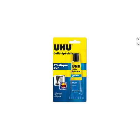 UHU Colle spéciale plastique dur tube 30g