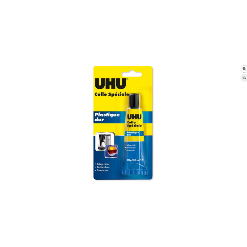 UHU Colle spéciale plastique dur tube 30g