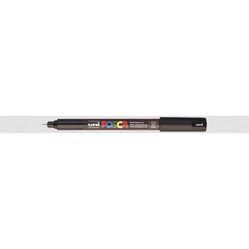 POSCA MARQUEUR NOIR EXTRA FIN 0.7MM
