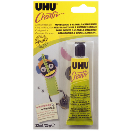 UHU Colle spéciale 'Creativ' pr mousse à découper, tube 33ml