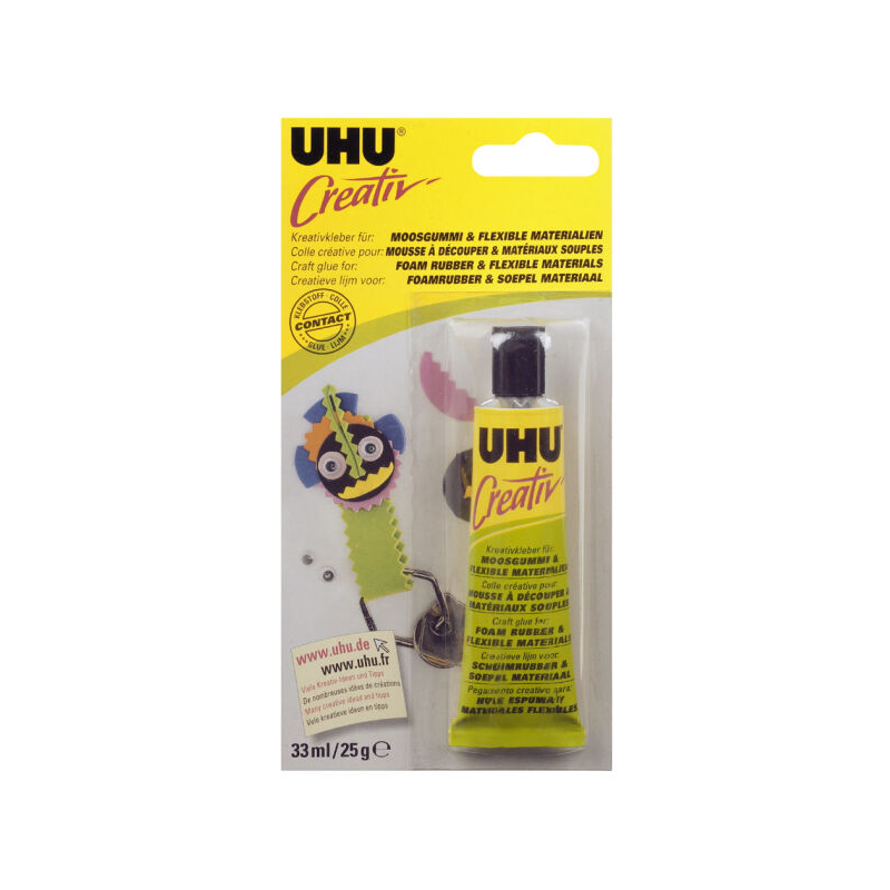 UHU Colle spéciale 'Creativ' pr mousse à découper, tube 33ml