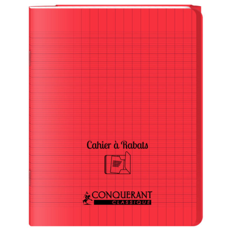 CONQUERANT CLASSIQUE Cahier à rabat 240 x 320 mm, jaune 96 pages