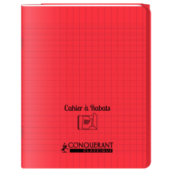 CONQUERANT CLASSIQUE Cahier à rabat 240 x 320 mm, jaune 96 pages