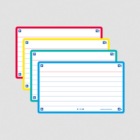 OXFORD Flashcards  80 cartes 10,5 x 14,8 cm