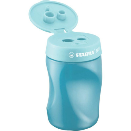 STABILO  Taille-crayon ergonomique 3 trous EASY sharpener bleu droitie