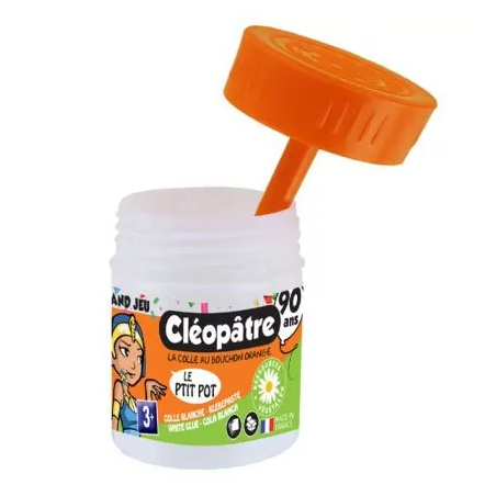 Cléopâtre Petit pot de colle blanche  35 g