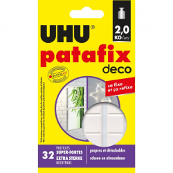 UHU Patafix 32 Pastilles Adhésives Home Déco