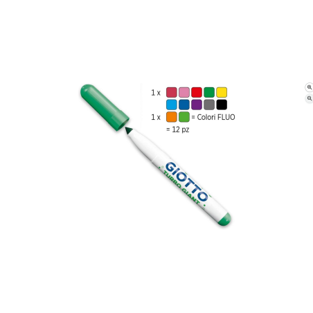 Giotto Etui de 12 feutres  Turbo Giant