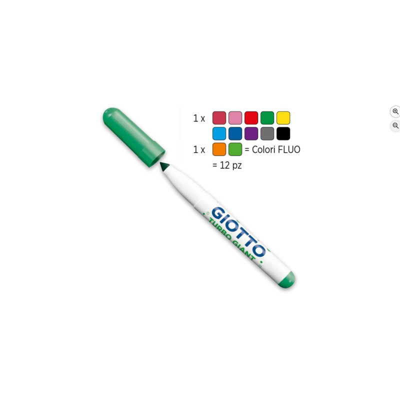 Giotto Etui de 12 feutres  Turbo Giant