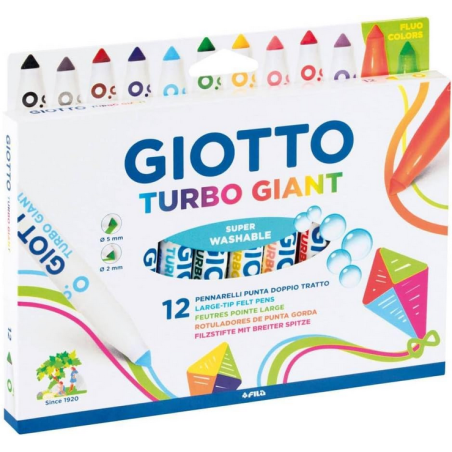 Giotto Etui de 12 feutres  Turbo Giant