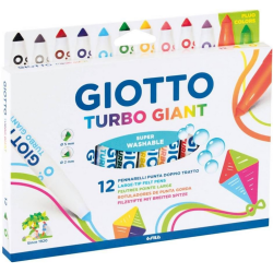 Giotto Etui de 12 feutres  Turbo Giant