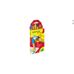 GIOTTO  6 Crayons de couleur + taille crayon