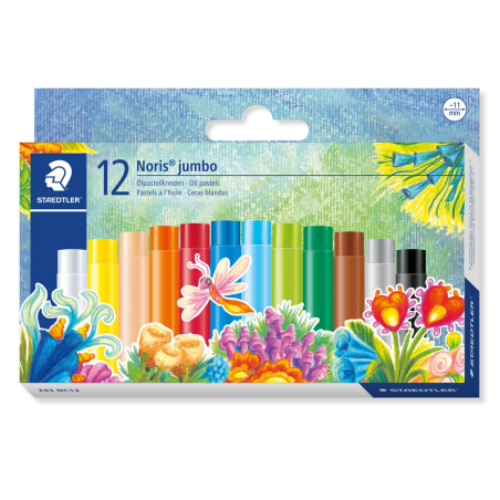 STAEDTLER Pastel à l'huile Noris jumbo, étui de 12