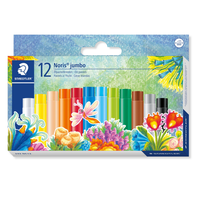 STAEDTLER Pastel à l'huile Noris jumbo, étui de 12