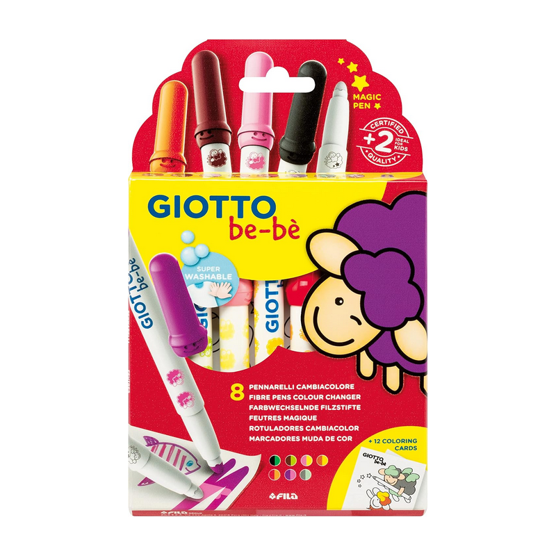 Giotto Bébé Etui 8 Feutres magiques
