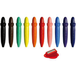 GIOTTO be-bè - Etui 10 maxi crayons de cire