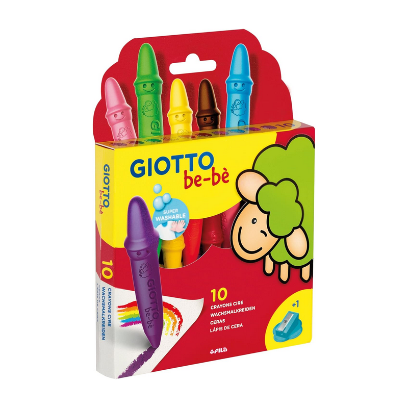 GIOTTO be-bè - Etui 10 maxi crayons de cire