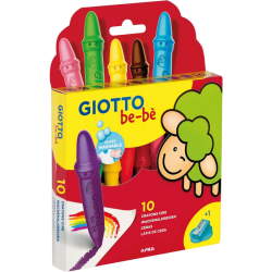 GIOTTO be-bè - Etui 10 maxi crayons de cire
