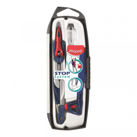 Maped Coffret de compas Stop System, set de 3 pièces