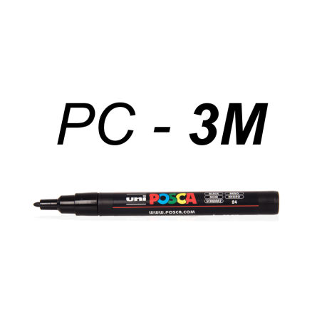 UNI-BALL Marqueur Pte conique fine POSCA PC3M 0,9-1,3mm OR