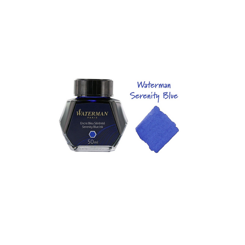 WATERMAN encre pour Stylo plume, couleur Bleu Sérénité effaçable