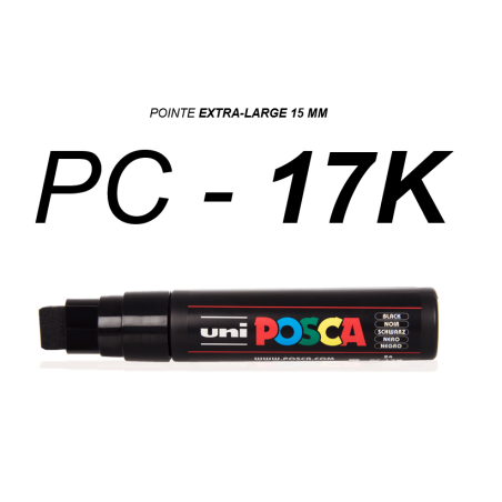 UNIBALL POSCA Marqueur à pigment PC-17K, noir