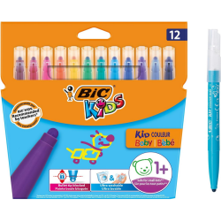 BIC KIDS Feutre Kid Couleur Baby, étui en carton de 12