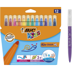BIC KIDS Feutre Kid Couleur XL, étui en carton de 12