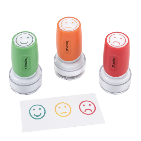 WONDAY Blister de 3 Tampons de Notation Environ 5000 Empreintes