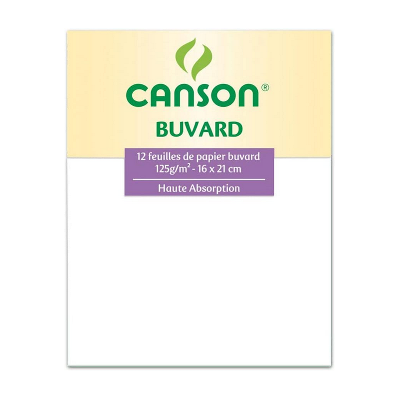 CANSON Buvard, 160 x 210 mm, 125 g/m2, blanc