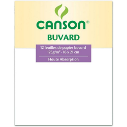 CANSON Buvard, 160 x 210 mm, 125 g/m2, blanc